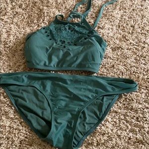 Xhilaration bikini green d/did set